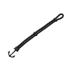 Braided Leather Anchor Bracelet