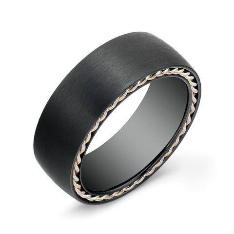 Matte Tiffany Comfort Fit + Wired Edge Ring