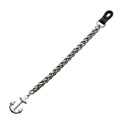 Antiqued Finish Anchor Chain Bracelet - Steel - HMY Jewelry